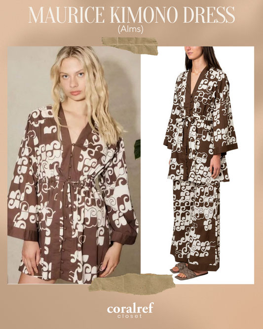 Alms Maurice Kimono Robe Mini Dress